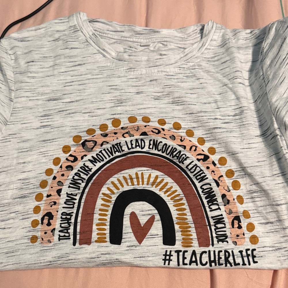 Teacher Rainbow Graphic T-Shirt